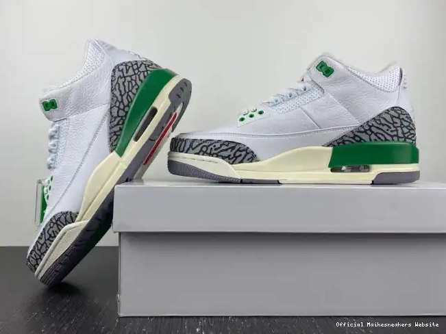 Official Maikesneakers Lucky CK9246-136 (W) Retro Green 3 Jordan 0509